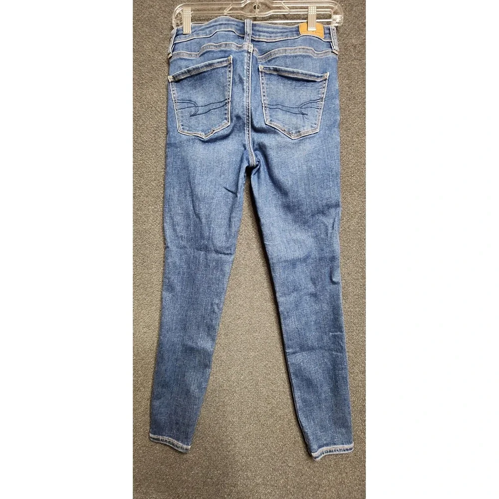 American Eagle Size 4 Womens Jean Light Wash Blue Jegging‎ Ne(x)t Level Stretch